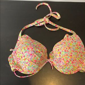 VICTORIAS SECRET PADDED BIKINI TIE TOP